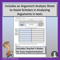 Writing with FRAMEs: The Argument Analysis